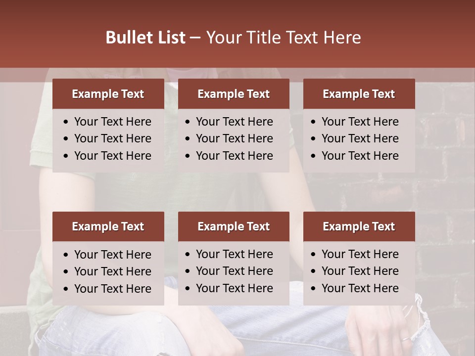 Youth Man Brick PowerPoint Template