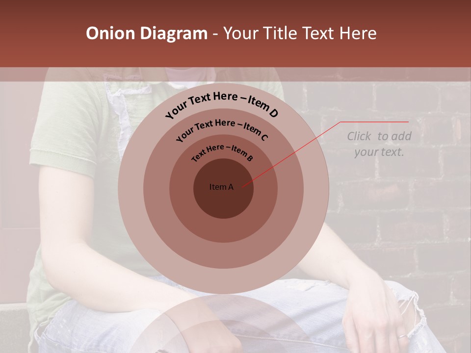 Youth Man Brick PowerPoint Template