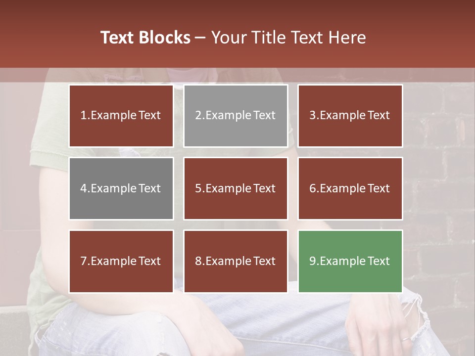 Youth Man Brick PowerPoint Template