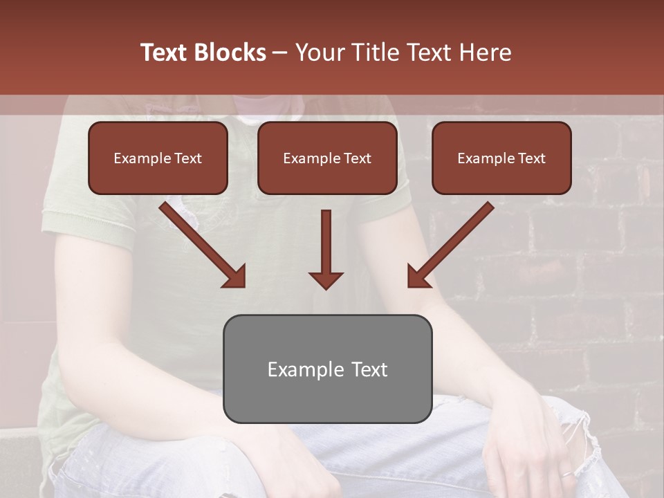 Youth Man Brick PowerPoint Template