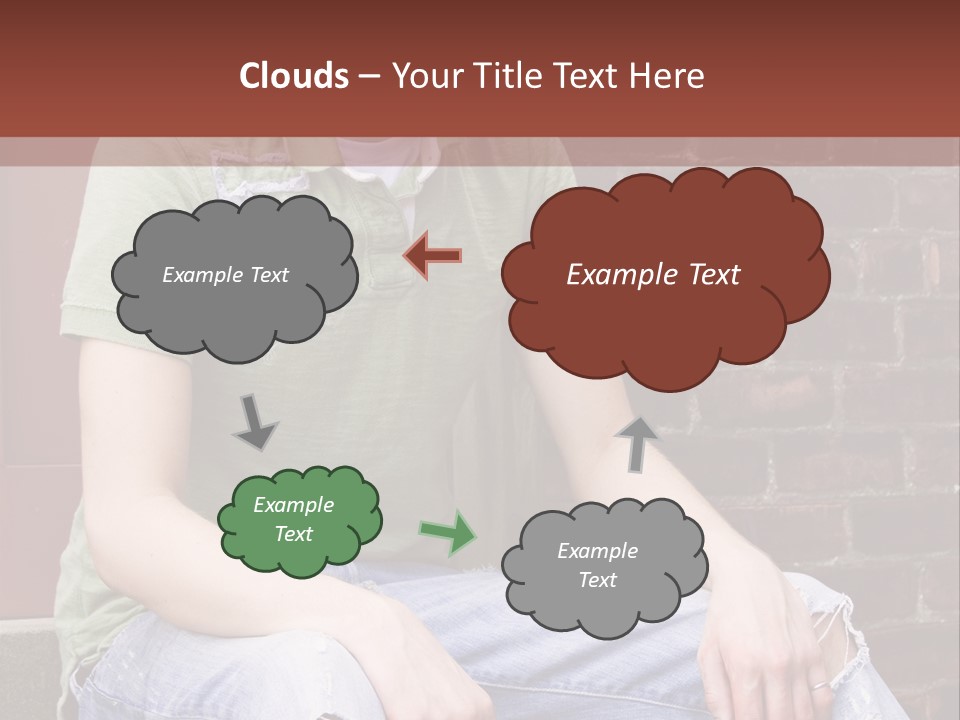 Youth Man Brick PowerPoint Template