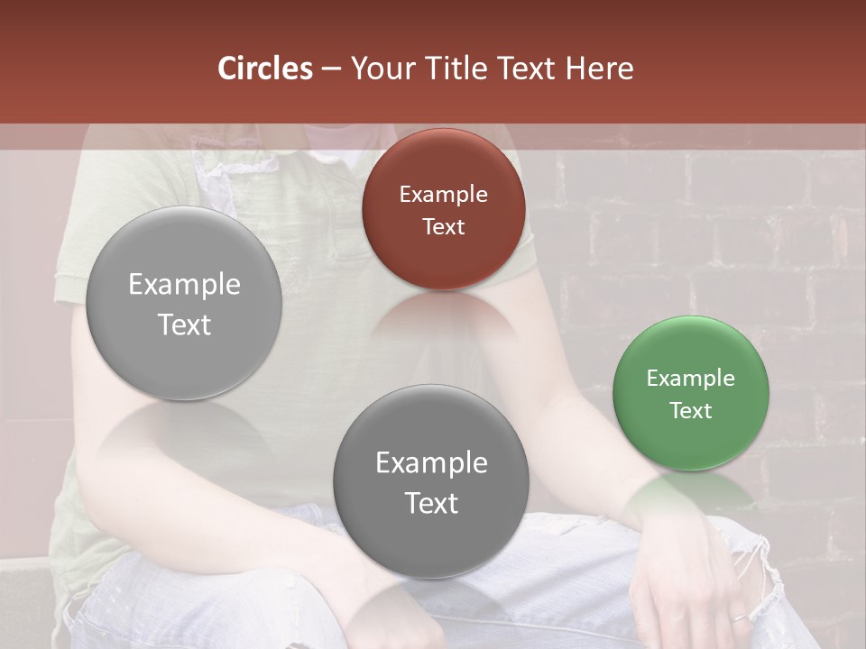 Youth Man Brick PowerPoint Template