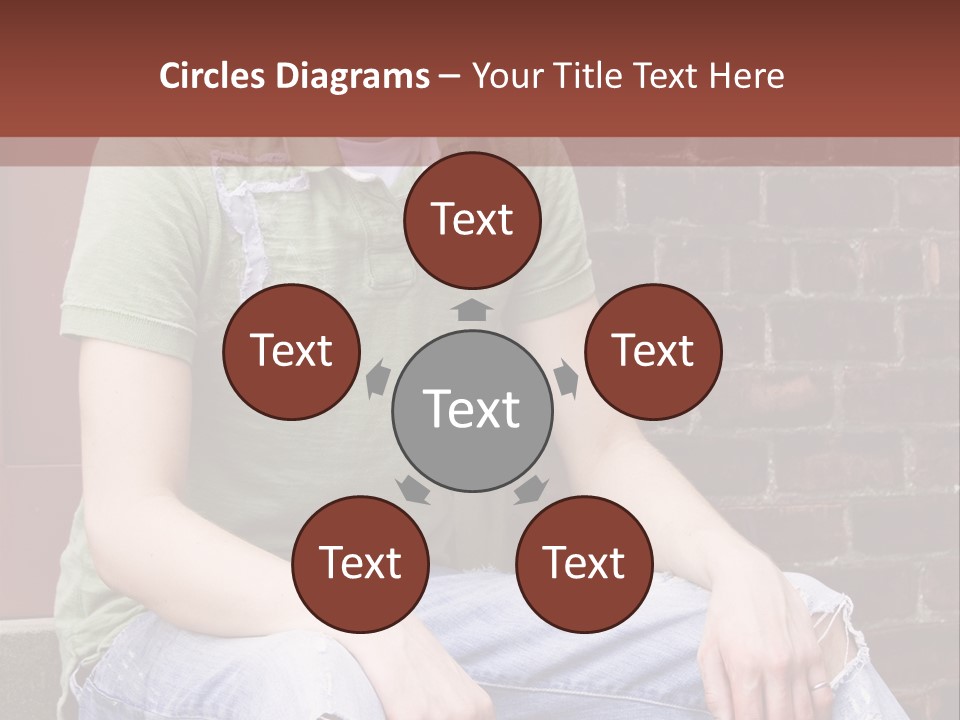 Youth Man Brick PowerPoint Template