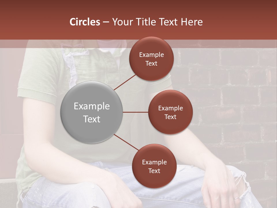 Youth Man Brick PowerPoint Template