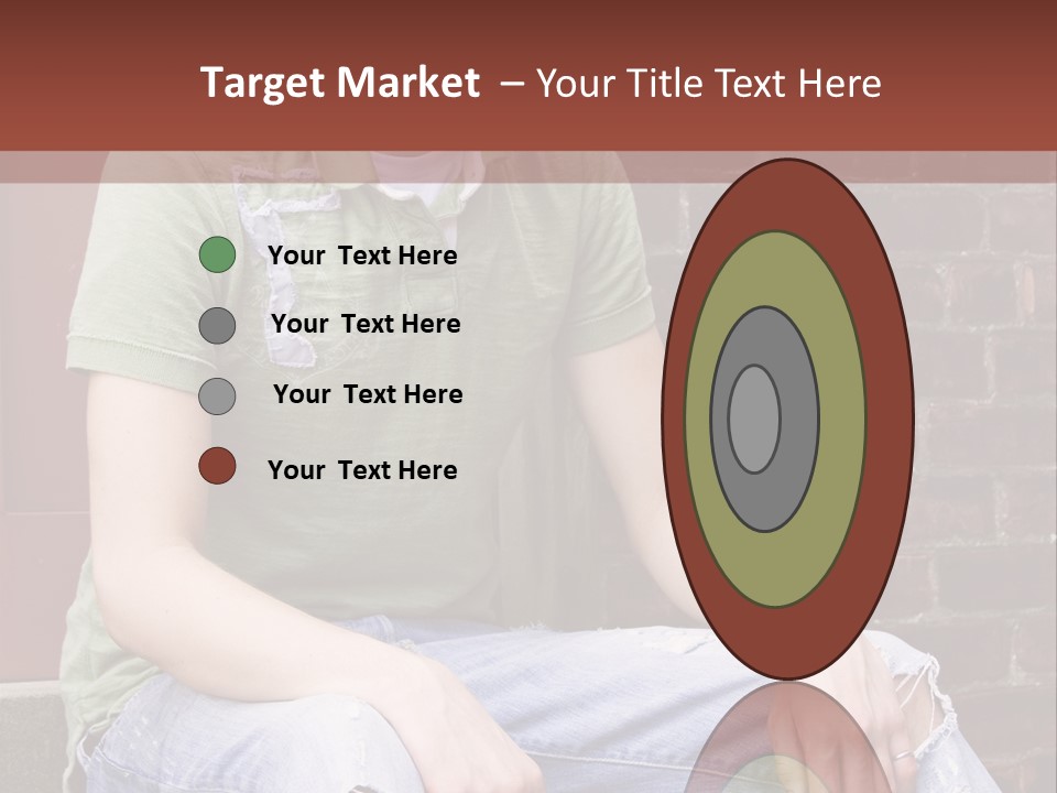 Youth Man Brick PowerPoint Template