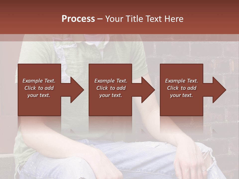 Youth Man Brick PowerPoint Template