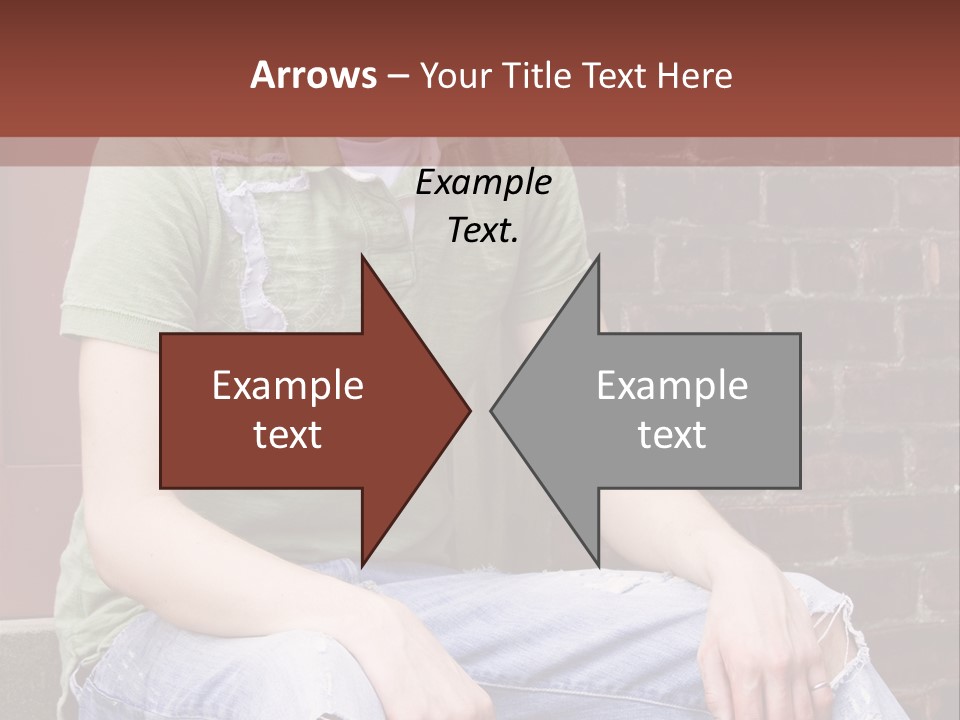 Youth Man Brick PowerPoint Template