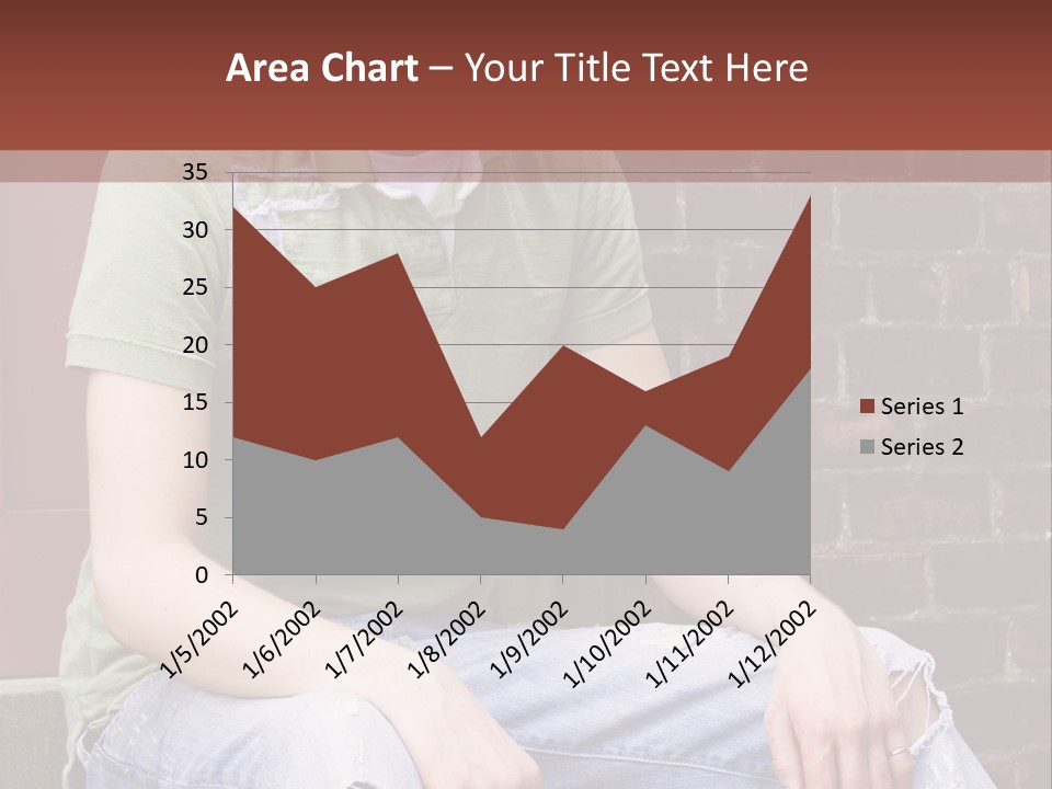 Youth Man Brick PowerPoint Template