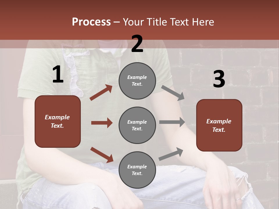Youth Man Brick PowerPoint Template