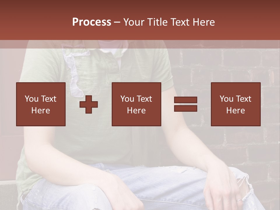 Youth Man Brick PowerPoint Template