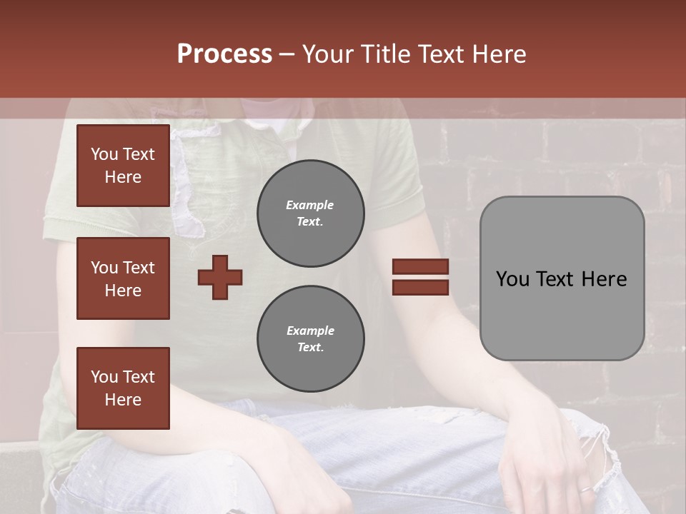 Youth Man Brick PowerPoint Template