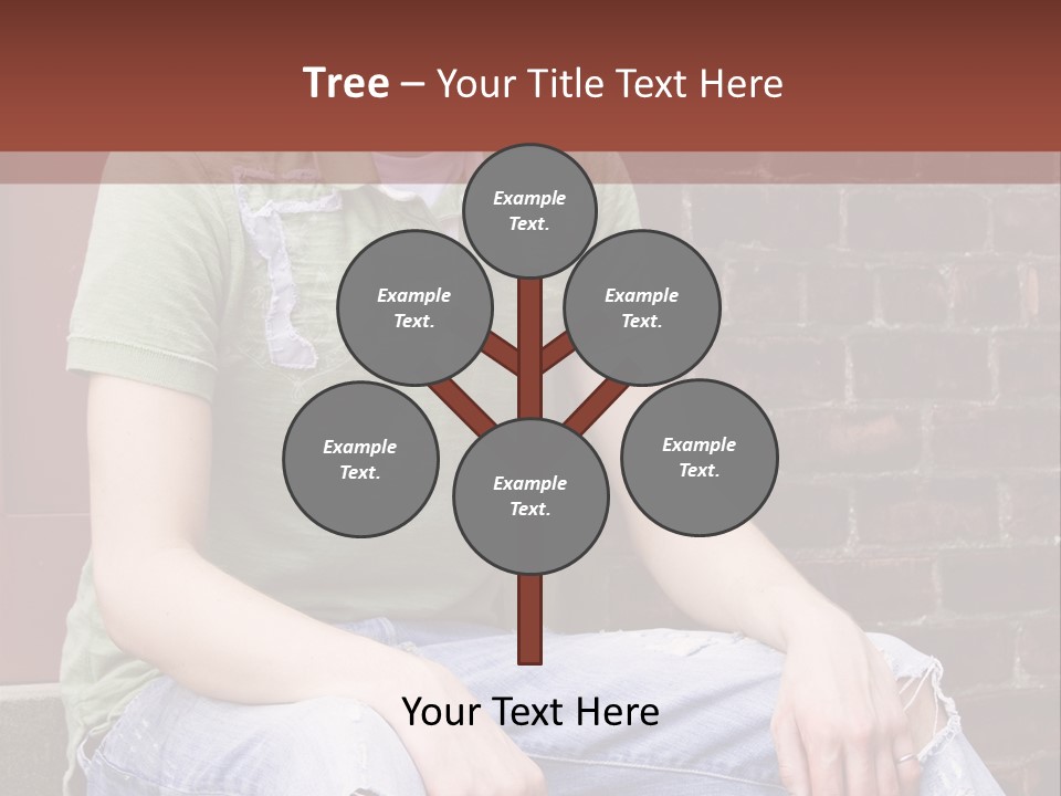 Youth Man Brick PowerPoint Template