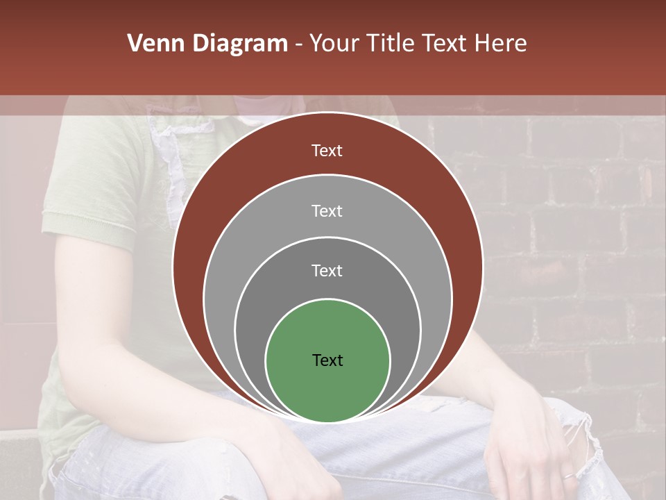 Youth Man Brick PowerPoint Template