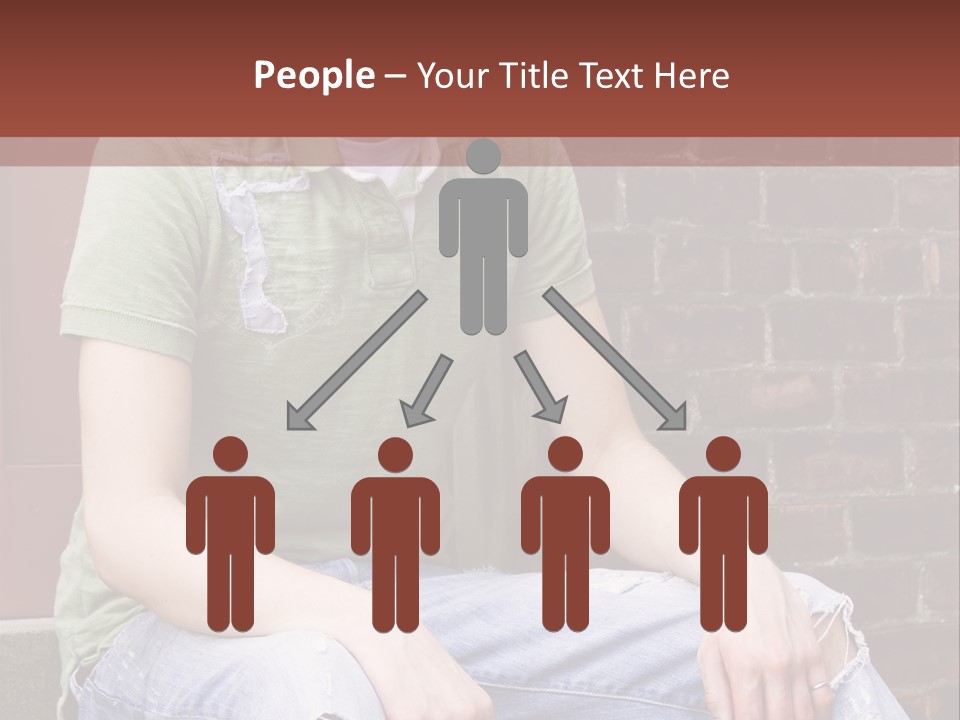 Youth Man Brick PowerPoint Template