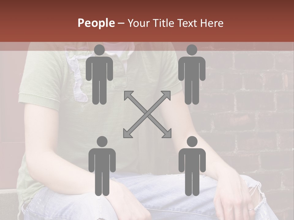 Youth Man Brick PowerPoint Template