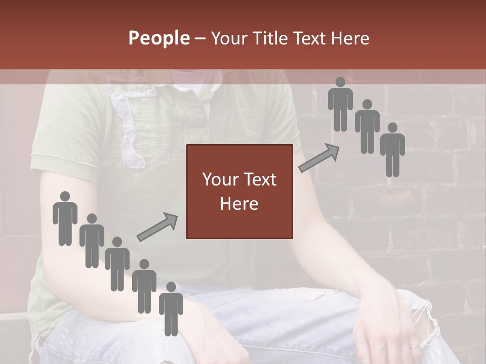 Youth Man Brick PowerPoint Template
