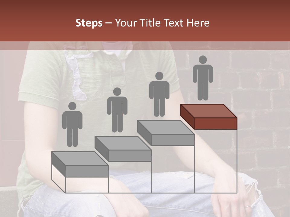 Youth Man Brick PowerPoint Template