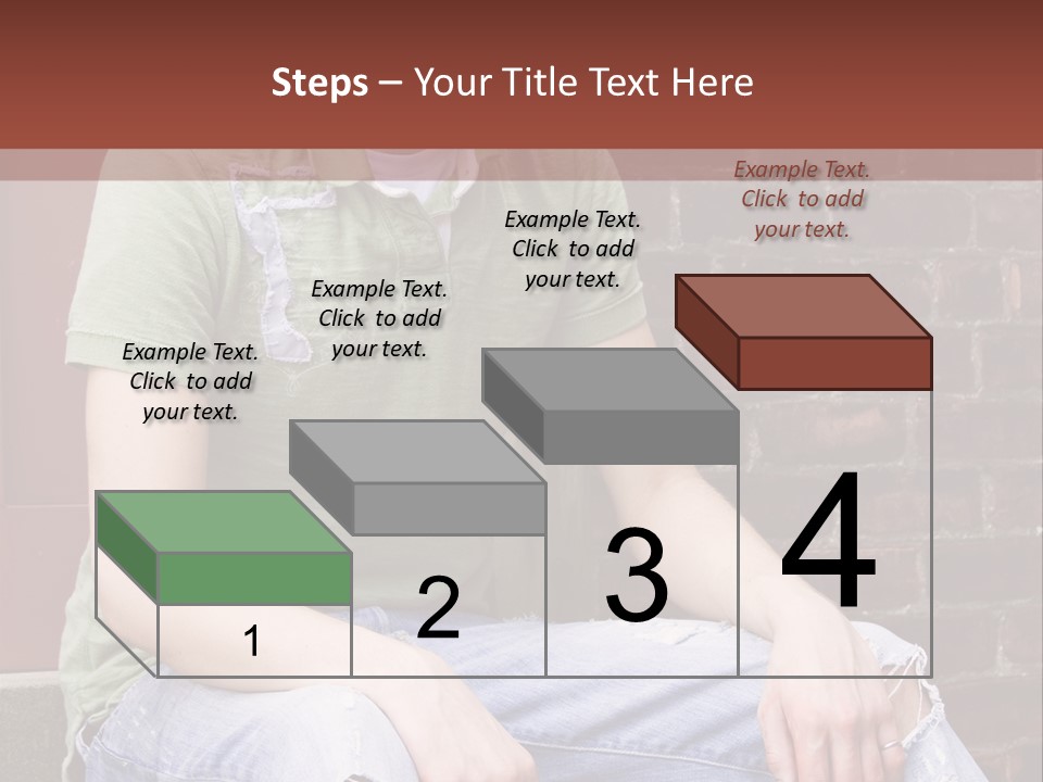 Youth Man Brick PowerPoint Template