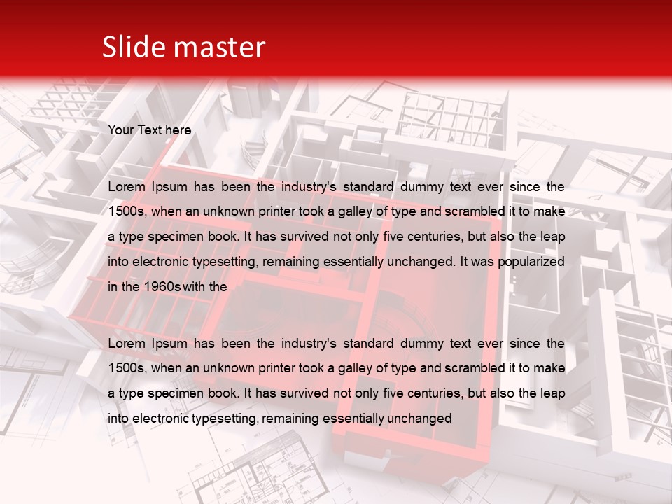 Family Construction Chalet PowerPoint Template
