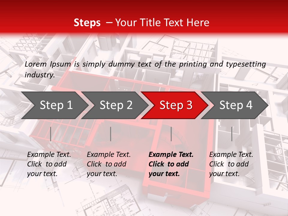 Family Construction Chalet PowerPoint Template