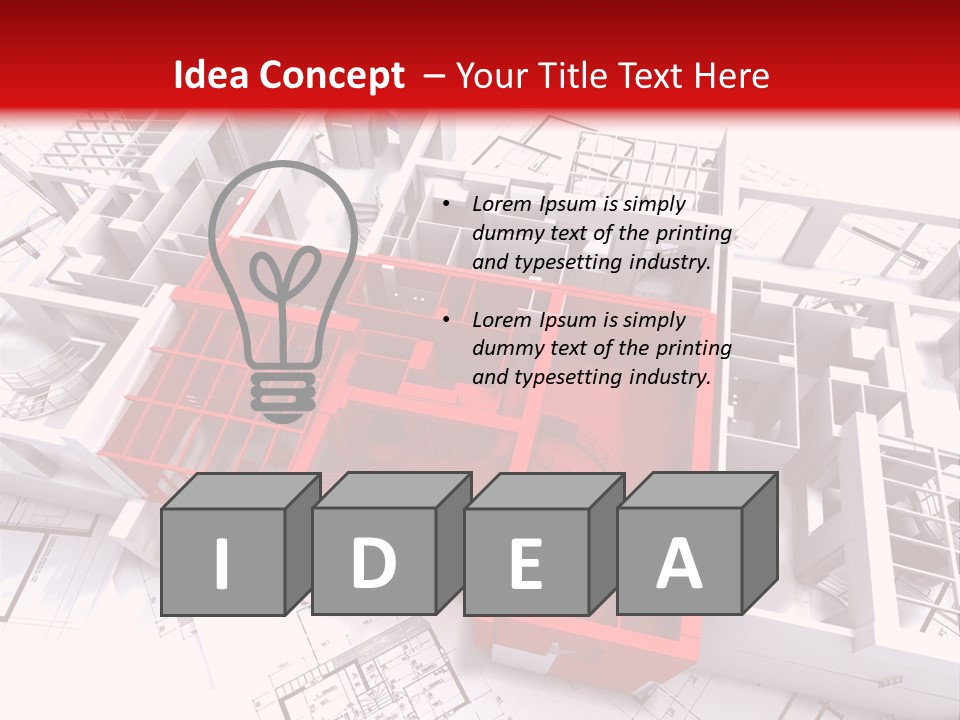 Family Construction Chalet PowerPoint Template