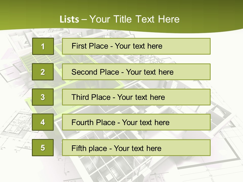 Flat Dwelling Domicile PowerPoint Template