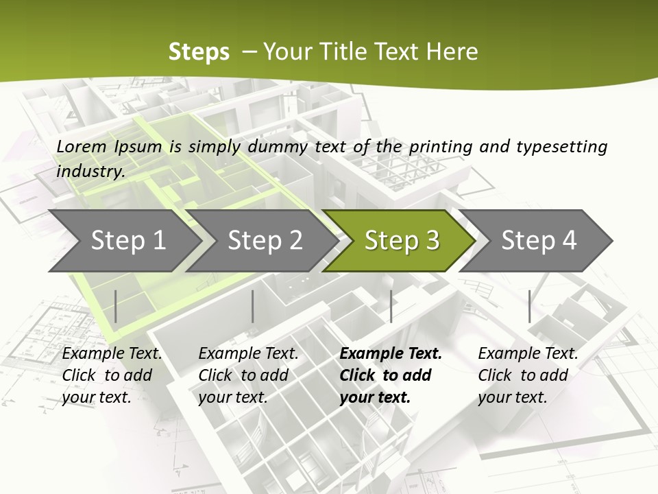 Flat Dwelling Domicile PowerPoint Template
