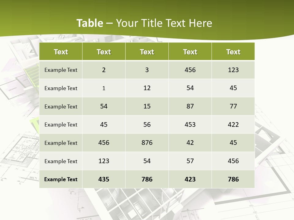 Flat Dwelling Domicile PowerPoint Template