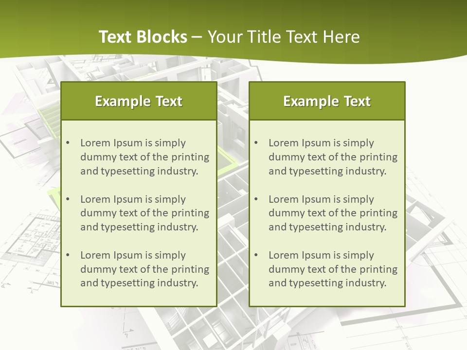 Flat Dwelling Domicile PowerPoint Template