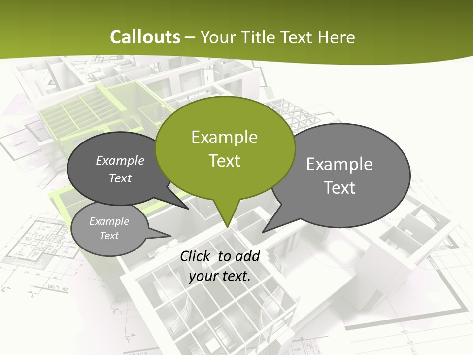 Flat Dwelling Domicile PowerPoint Template