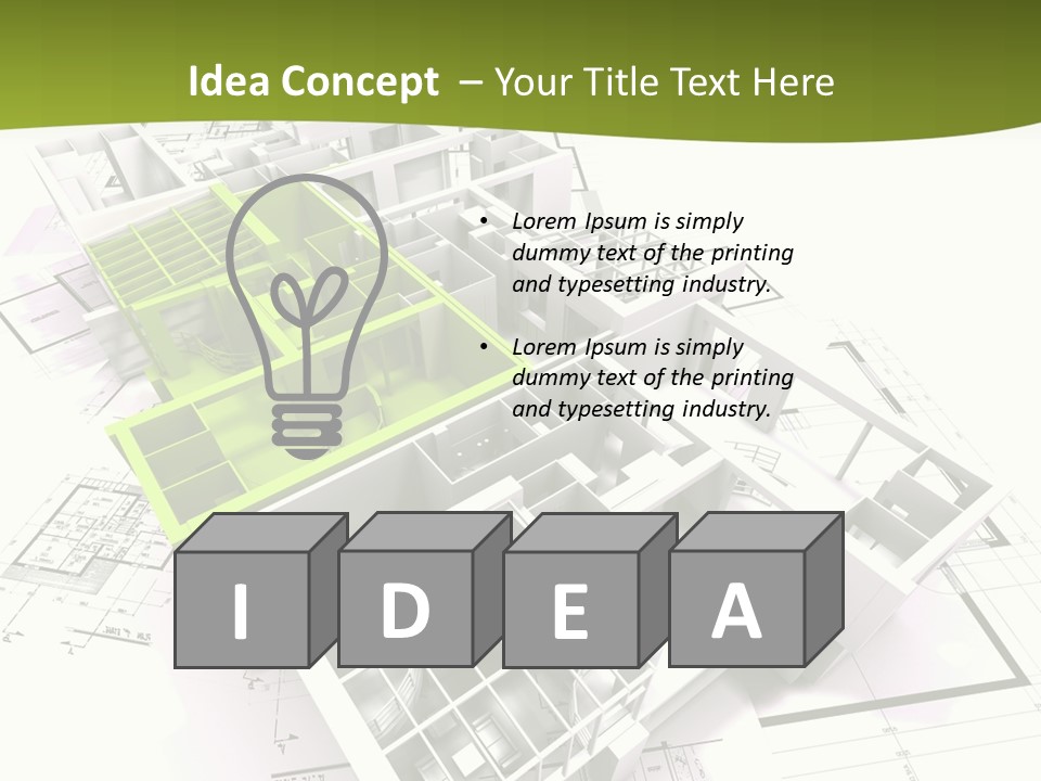 Flat Dwelling Domicile PowerPoint Template