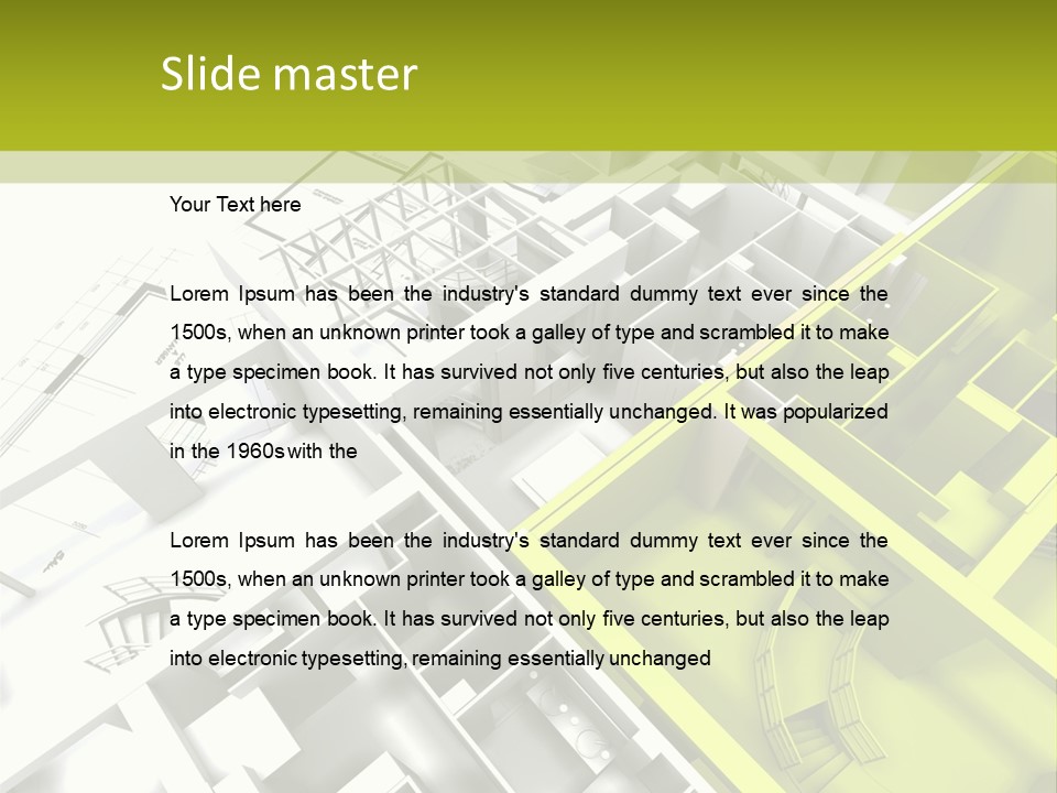 Chalet Building Architecture PowerPoint Template