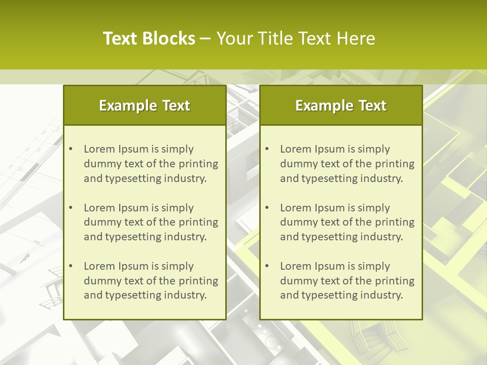 Chalet Building Architecture PowerPoint Template