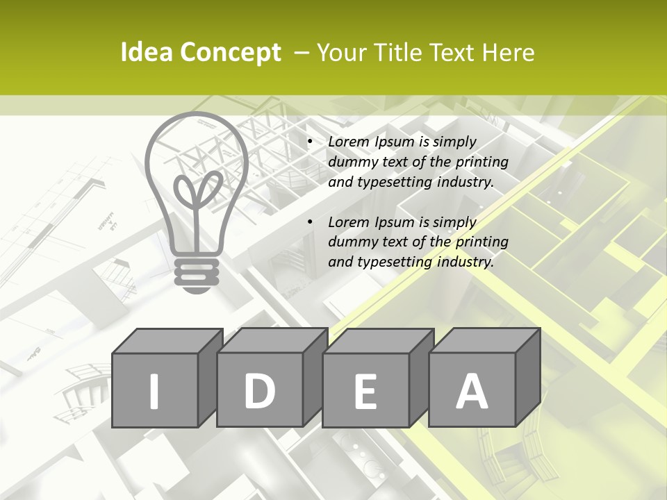 Chalet Building Architecture PowerPoint Template