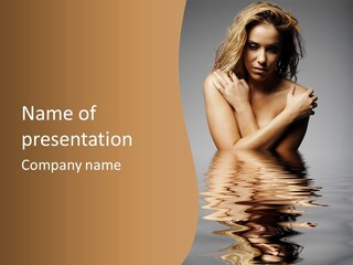 Attractive Woman Latina PowerPoint Template