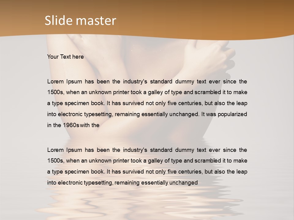 Attractive Woman Latina PowerPoint Template