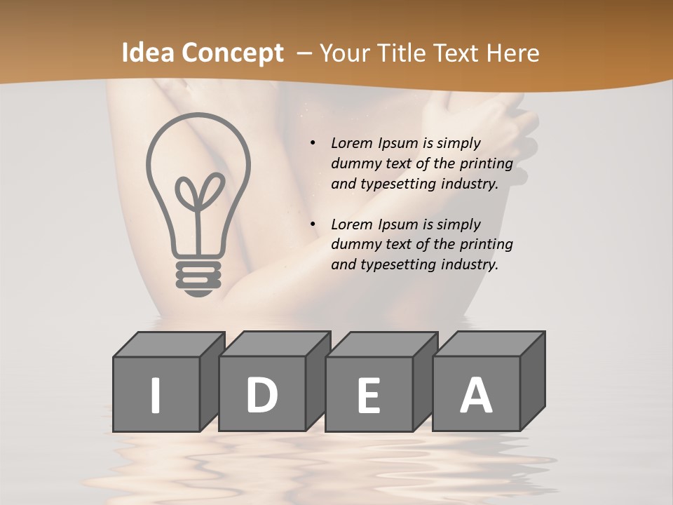 Attractive Woman Latina PowerPoint Template