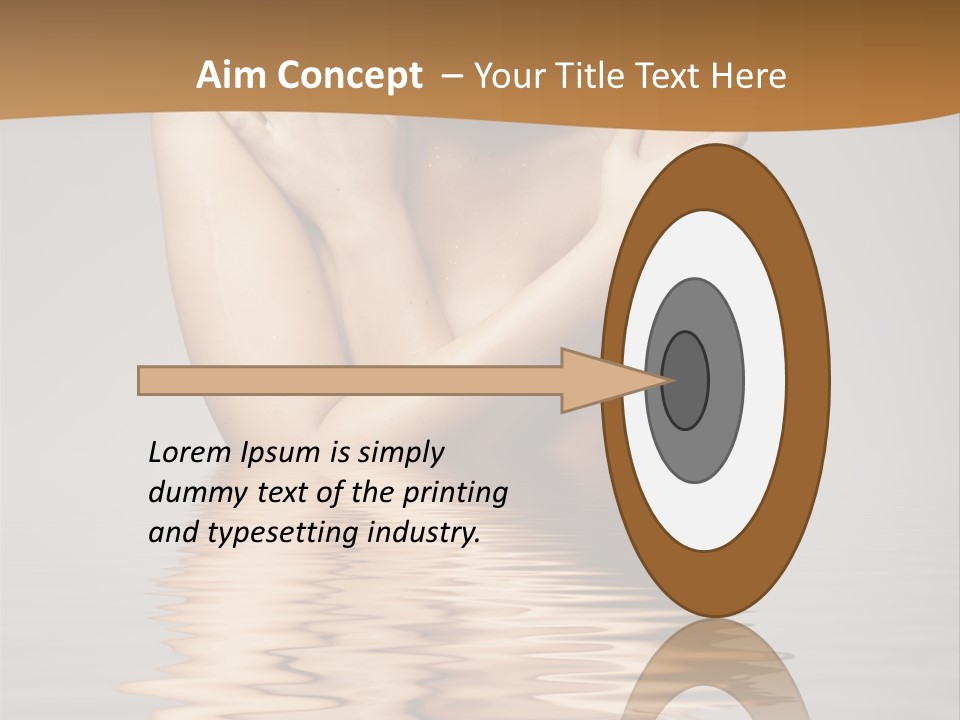 Attractive Woman Latina PowerPoint Template