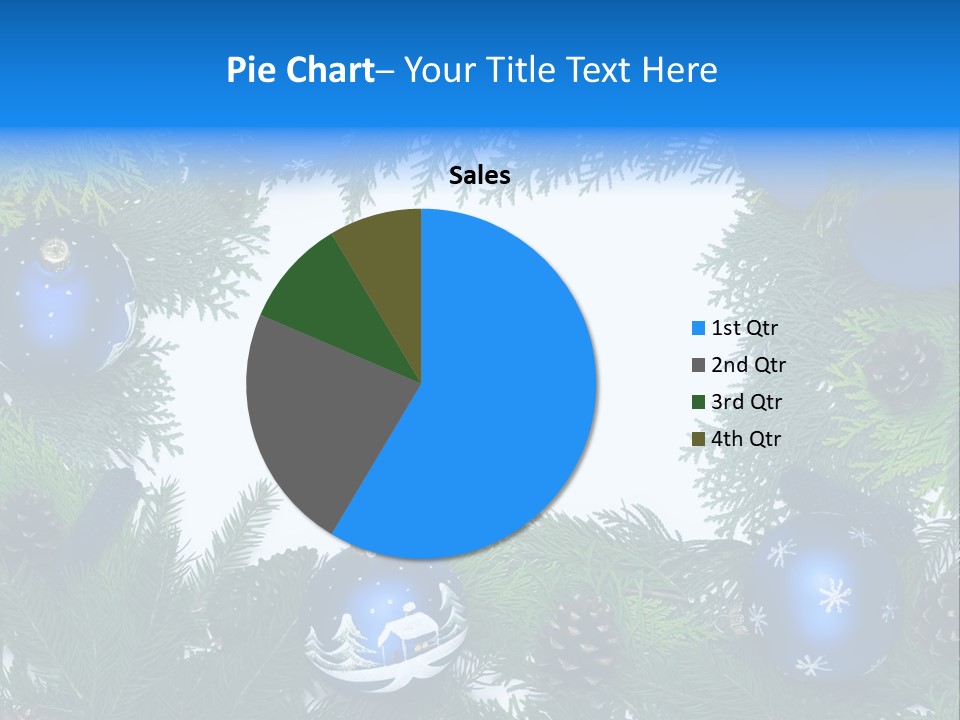 December Framing Gold PowerPoint Template