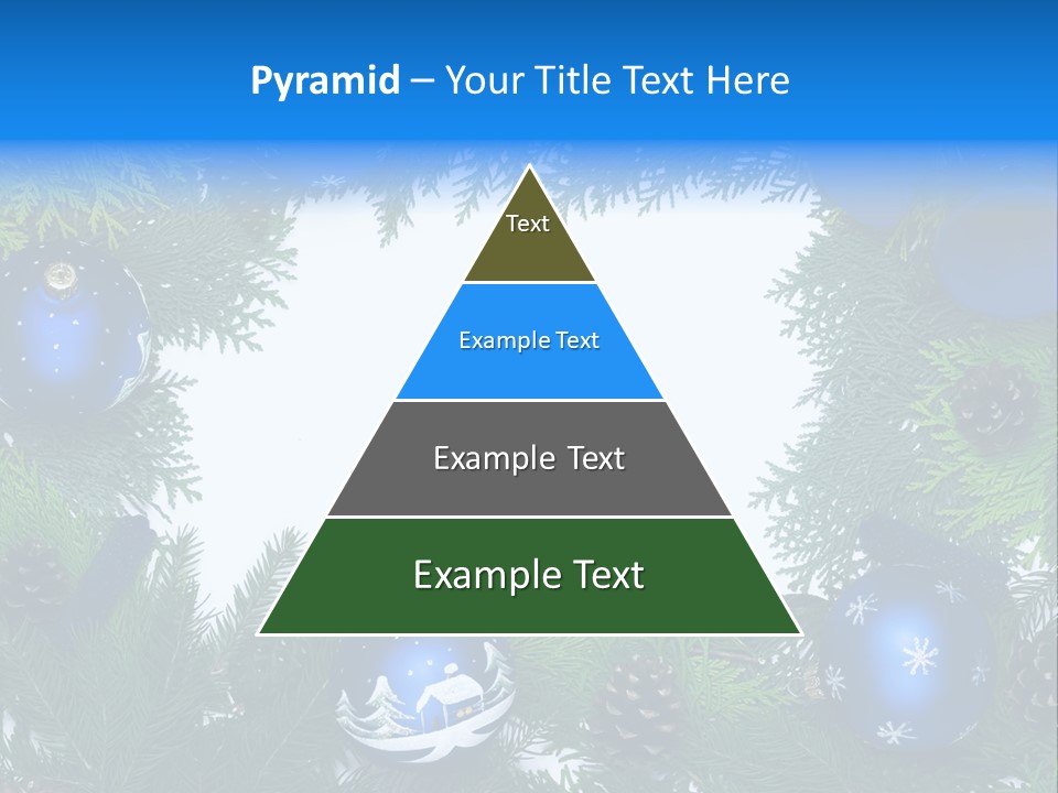 December Framing Gold PowerPoint Template