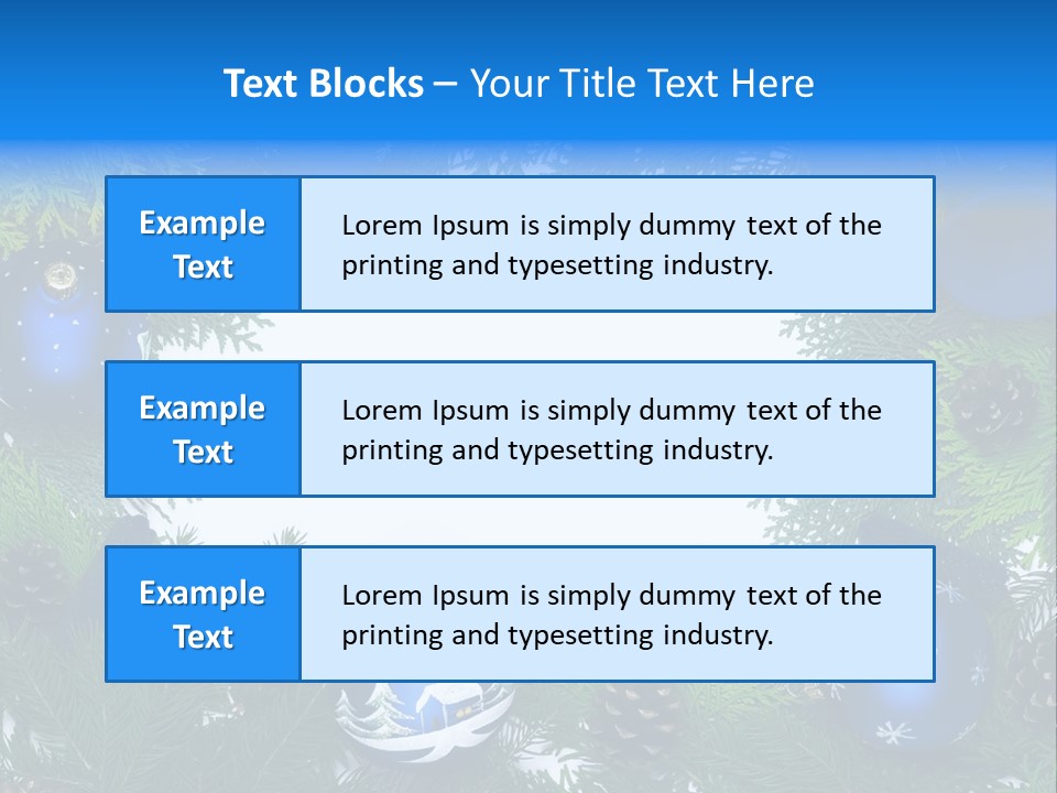 December Framing Gold PowerPoint Template