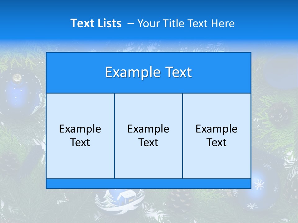 December Framing Gold PowerPoint Template