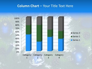 December Framing Gold PowerPoint Template