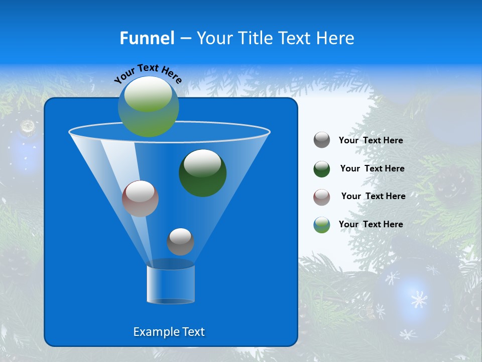 December Framing Gold PowerPoint Template