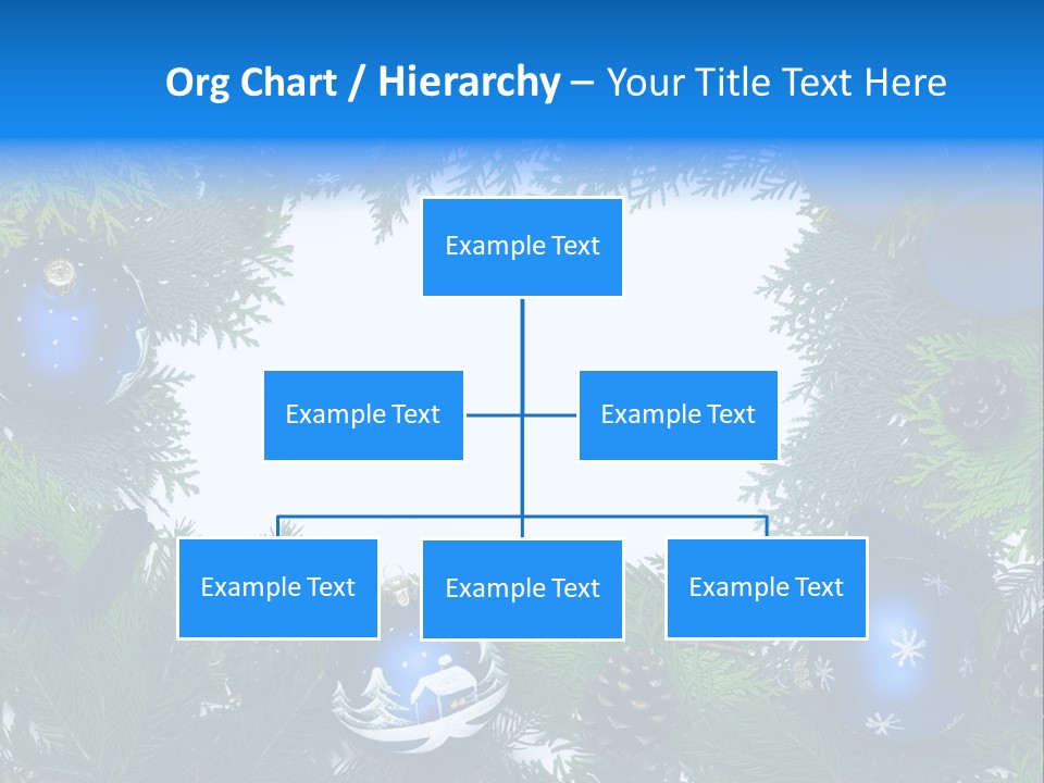 December Framing Gold PowerPoint Template