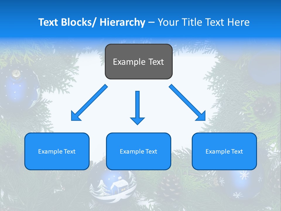 December Framing Gold PowerPoint Template