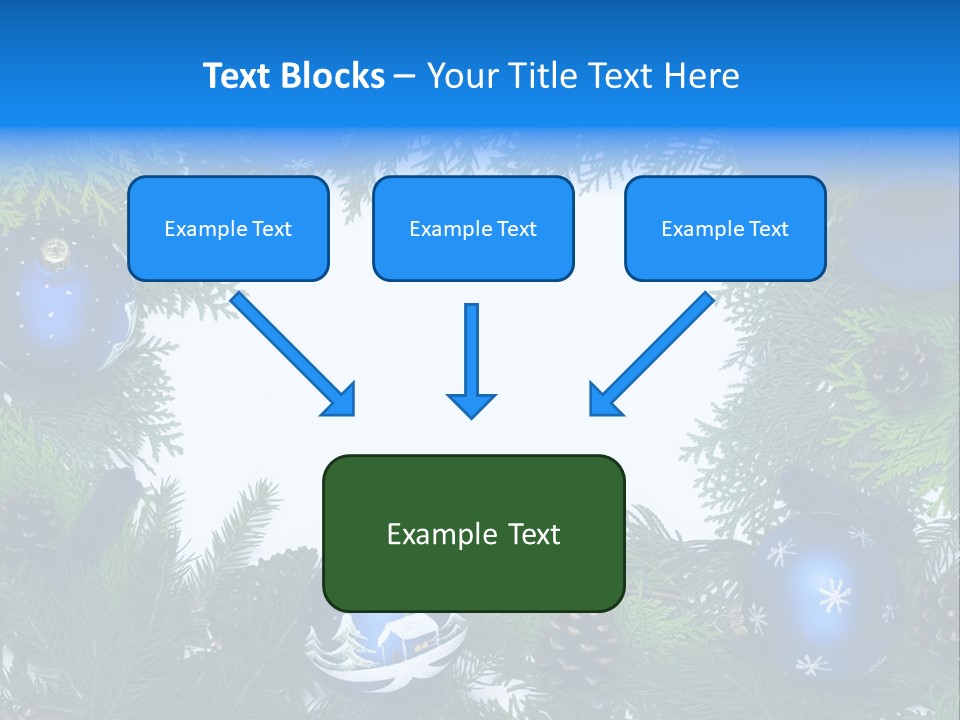 December Framing Gold PowerPoint Template