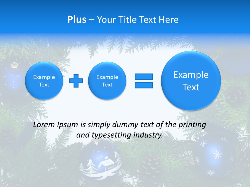 December Framing Gold PowerPoint Template