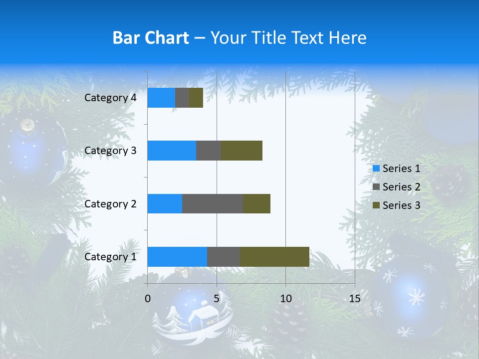 December Framing Gold PowerPoint Template