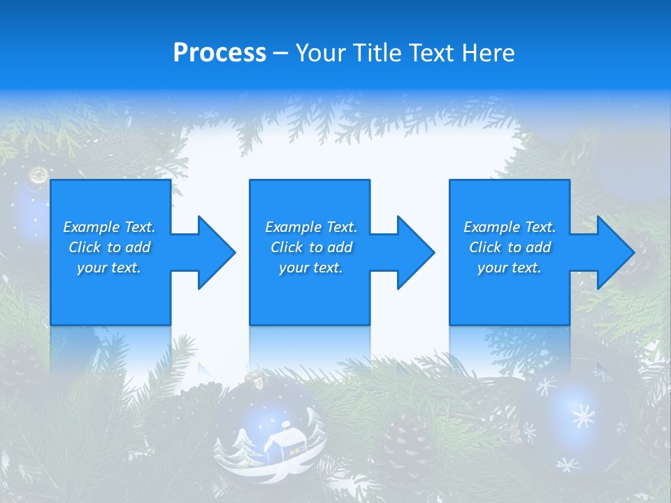 December Framing Gold PowerPoint Template